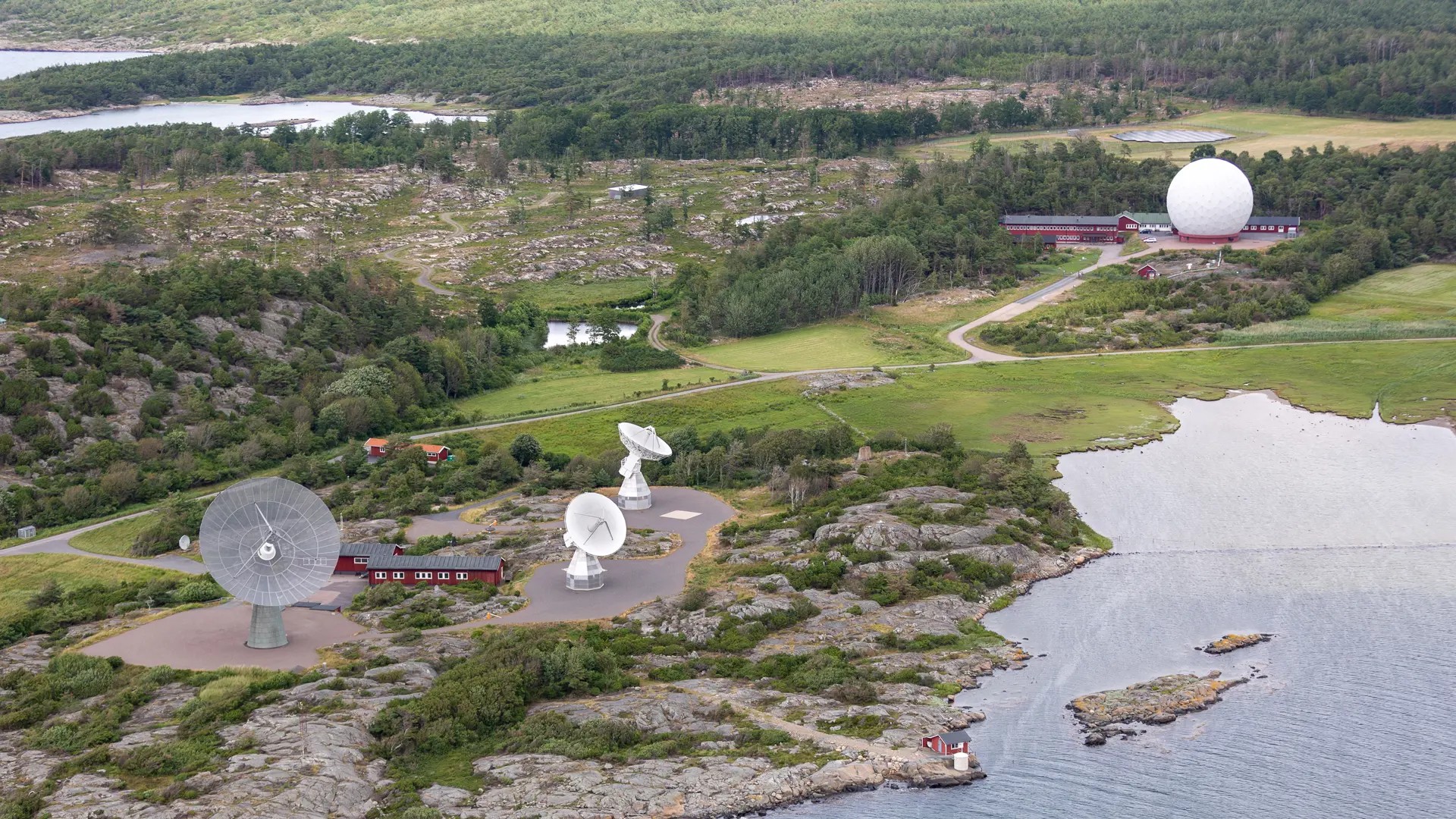 Onsala Space Observatory from the air