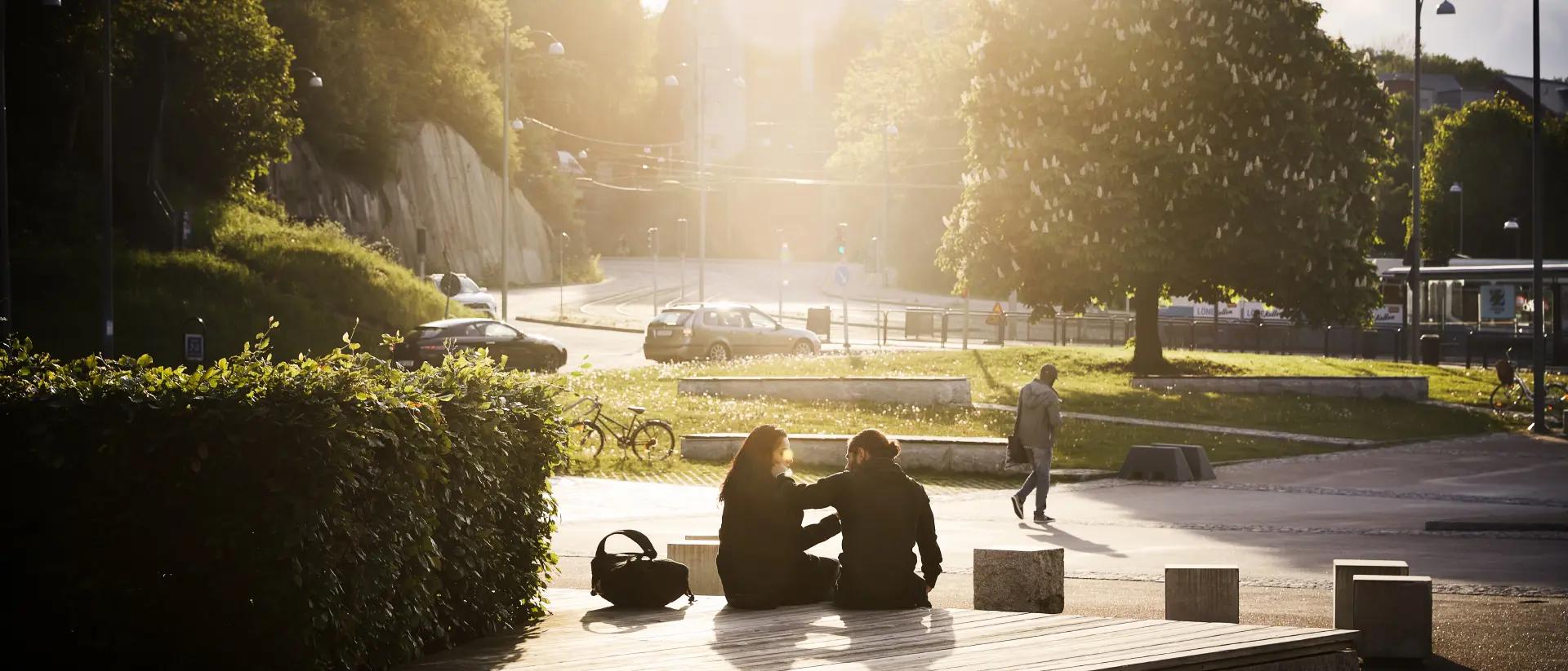 Students at campus Johanneberg.
