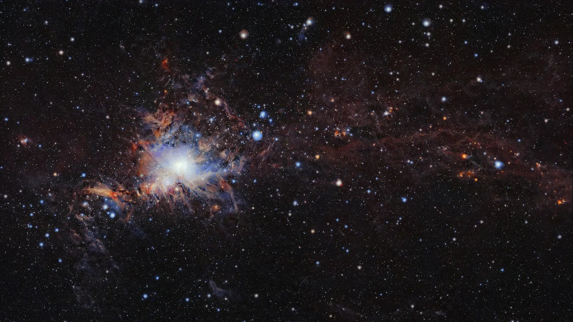 Bild på molekylmolnet Orion A.