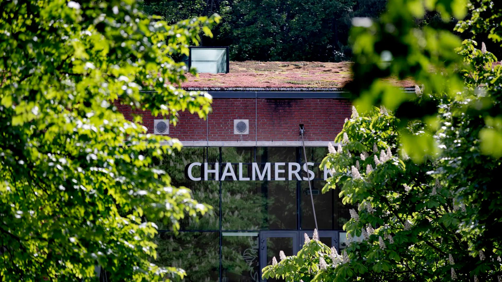 Chalmers sign and trees