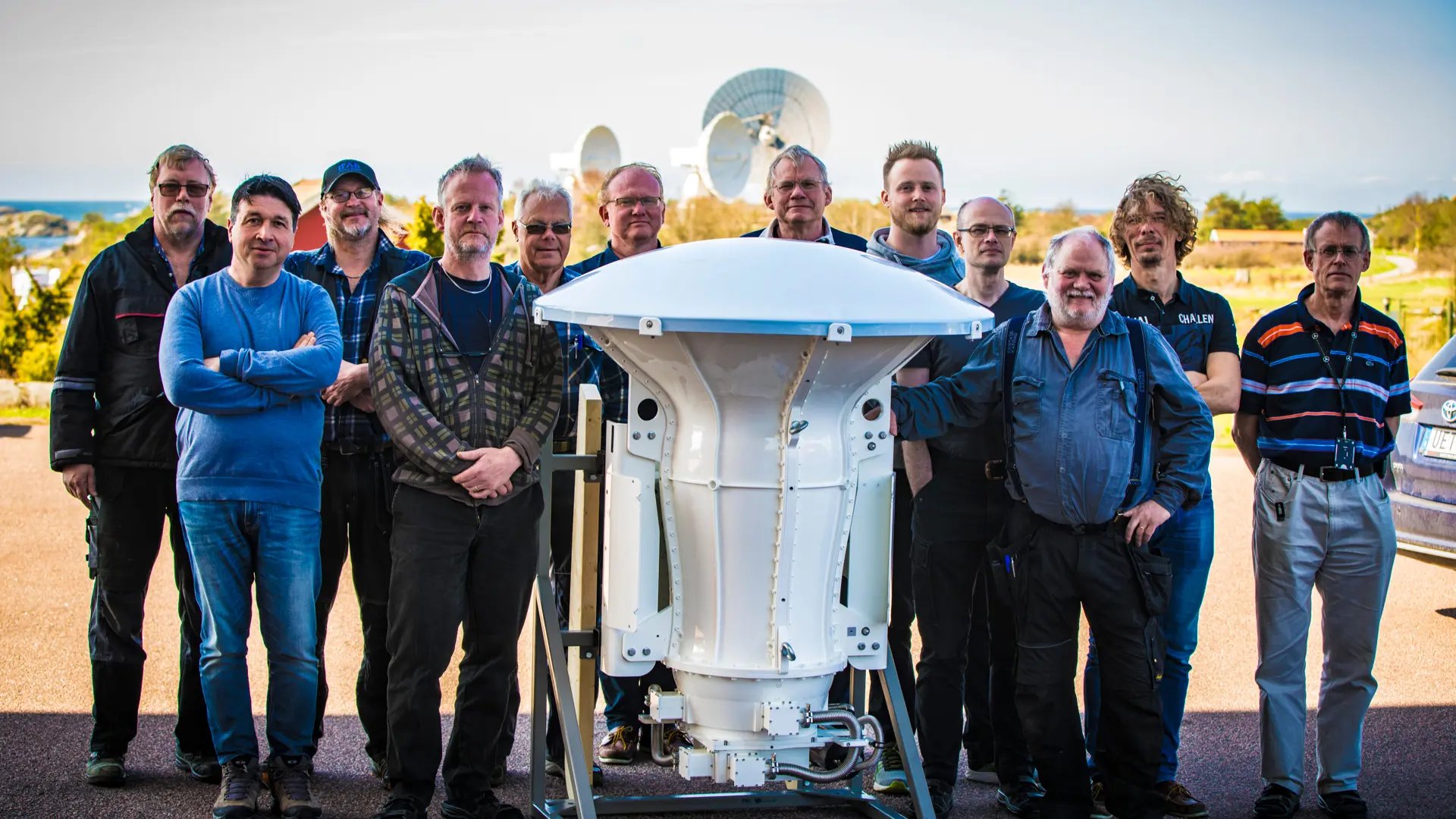 Ingenjörerna i Band 1-projektet vid Onsala rymdobservatorium