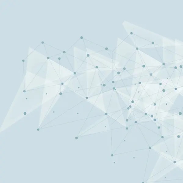 Abstrakt illustration av ett nätverk med noder