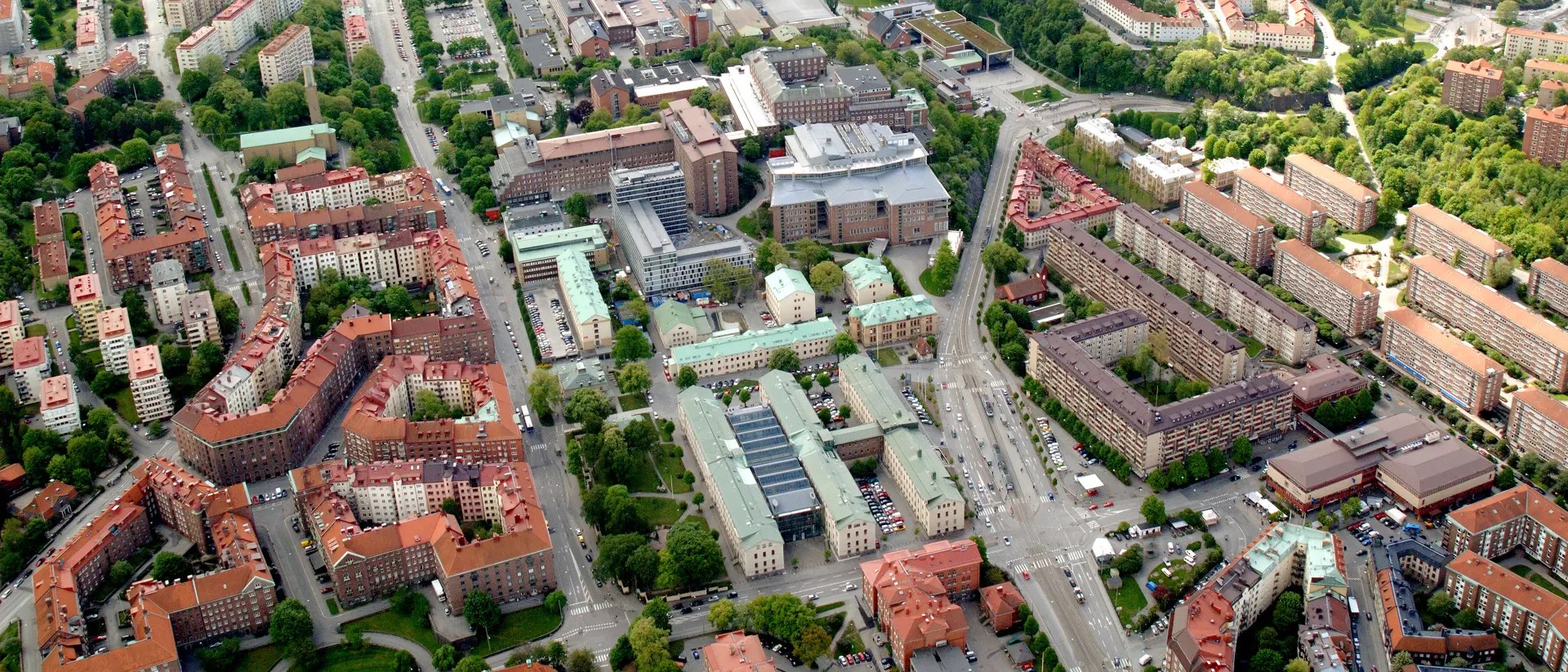 Aerial view of Campus Johanneberg