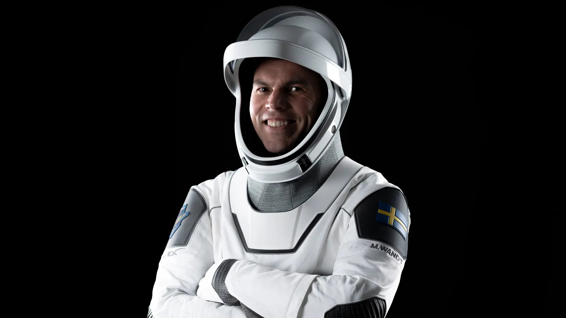 Marcus Wandt in spacesuit