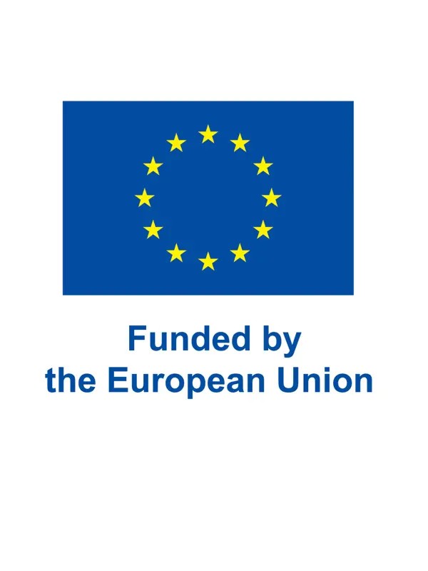Funded by the European Union. Emblem with text.