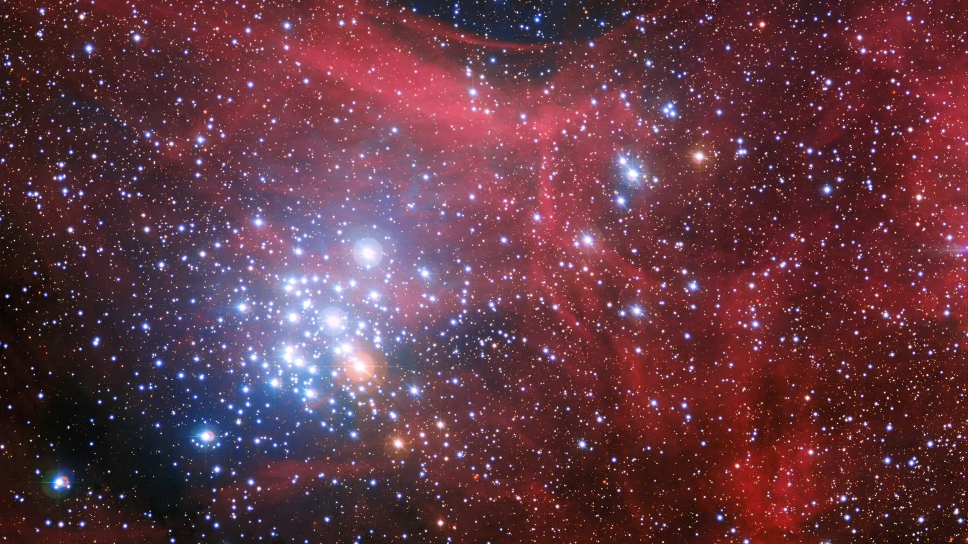 Stjärnhop NGC 3293 (Bild: ESO/G. Beccari)