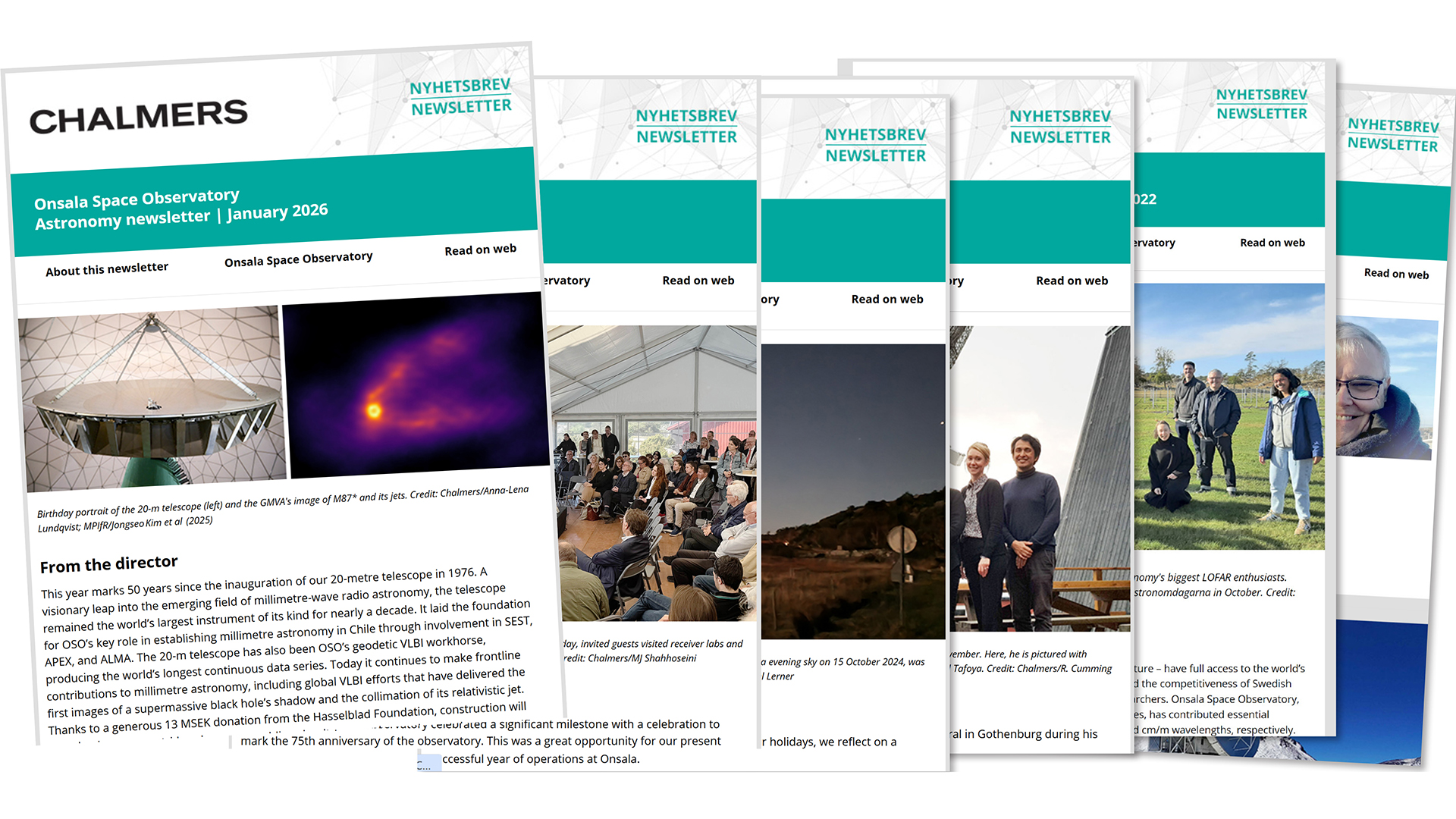 Space Newsletter Examples Onsala Space Observatory Astronomy Newsletter | Chalmers